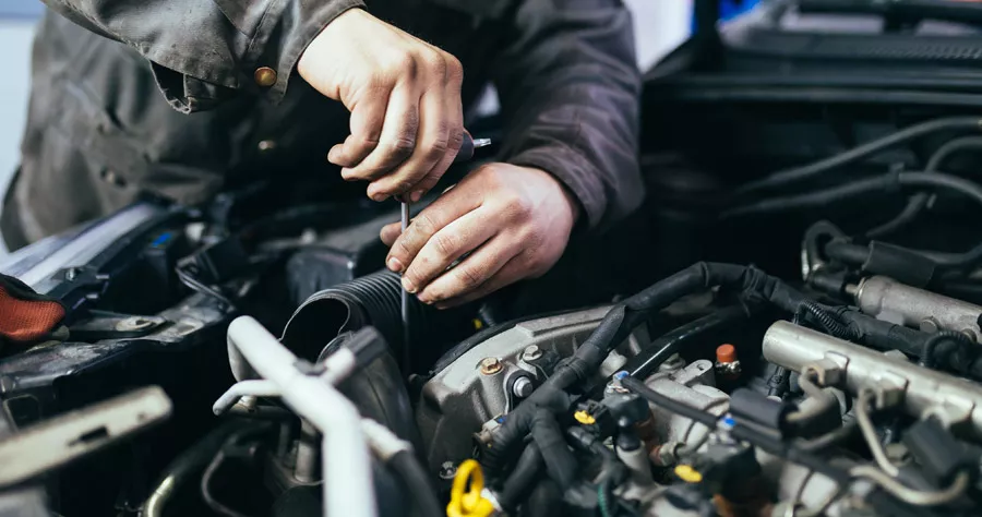 Professional auto repair shop in Toronto with certified mechanics working on vehicles