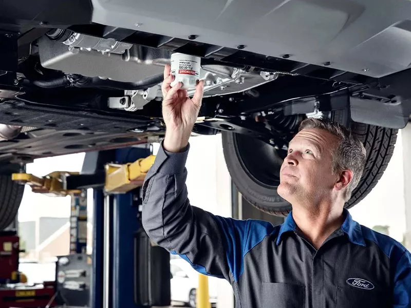 Professional oil change and fluid maintenance service